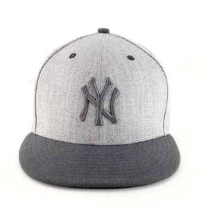 NewYork Yankees 59/50 7-3/8 Grey Fitted Hat Cap